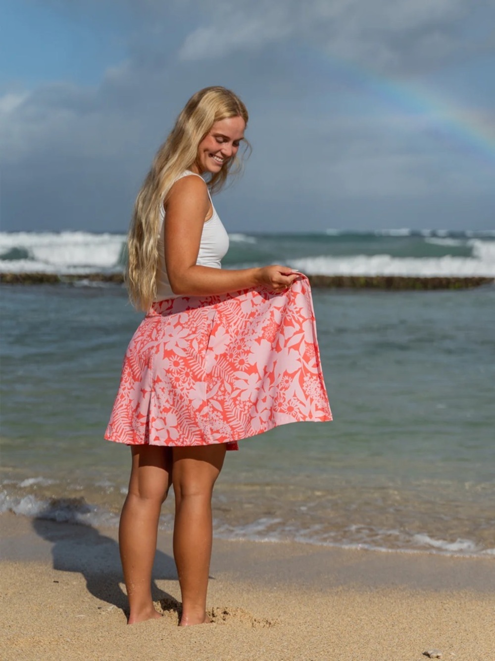 RIPSKIRT Hawai’i Skirt Swim Cover Shadow Garden Coral XL